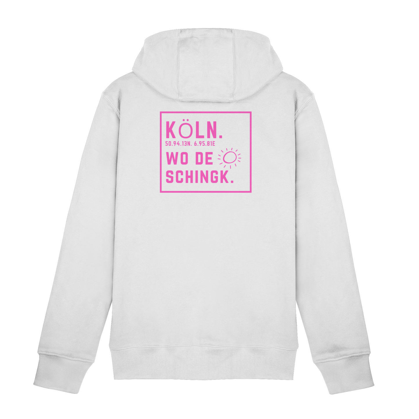 Wo de Sonn schingk - Köln Druck Rücken - Zipper
