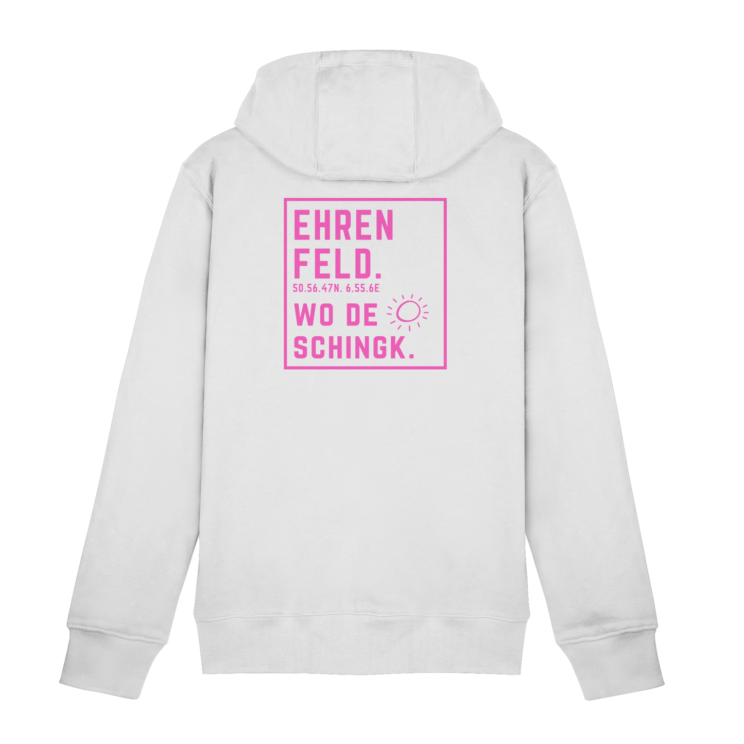 Wo de Sonn schingk - Ehrenfeld Druck Rücken  - Zipper