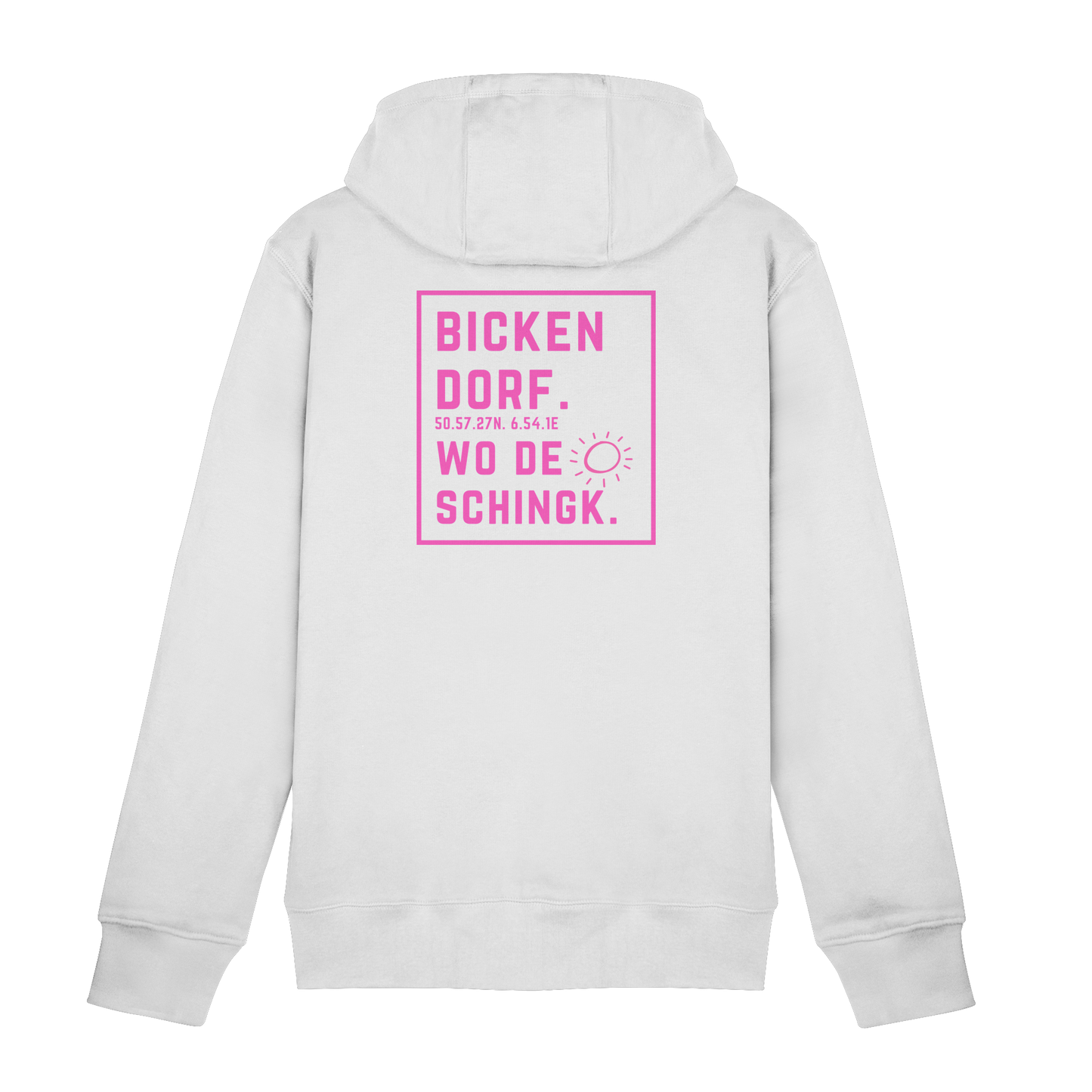 Wo de Sonn schingk - Bickendorf Druck Rücken - Zipper