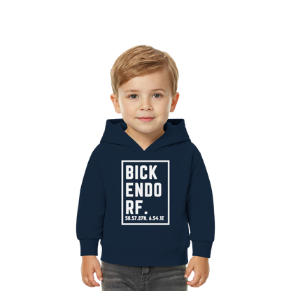 Bickendorf Koordinaten (großer Druck auf der Brust) - Baby Organic Hoodie