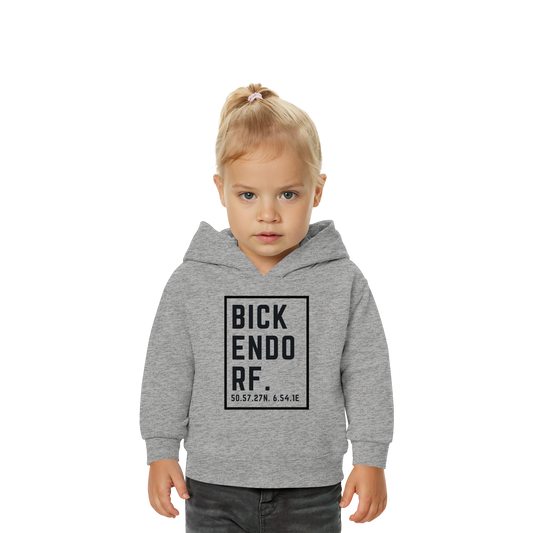 Bickendorf Koordinaten (großer Druck auf der Brust) - Baby Organic Hoodie