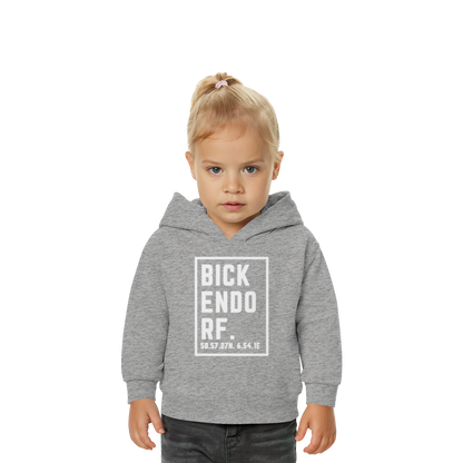 Bickendorf Koordinaten (großer Druck auf der Brust) - Baby Organic Hoodie