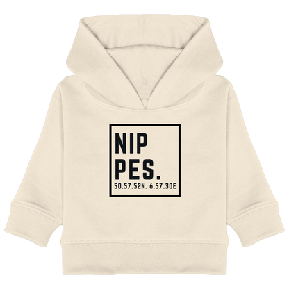 Nippes Koordinaten (großer Druck auf der Brust) - Baby Organic Hoodie