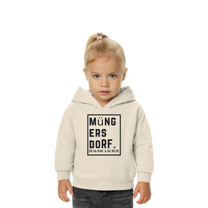 Müngersdorf Koordinaten (großer Druck auf der Brust) - Baby Organic Hoodie