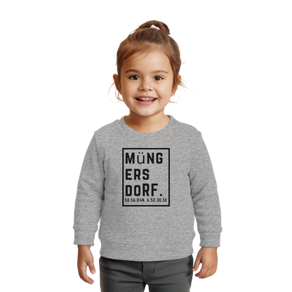 Müngersdorf Koordinaten (großer Druck auf der Brust) - Baby Organic Sweatshirt