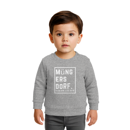 Müngersdorf Koordinaten (großer Druck auf der Brust) - Baby Organic Sweatshirt