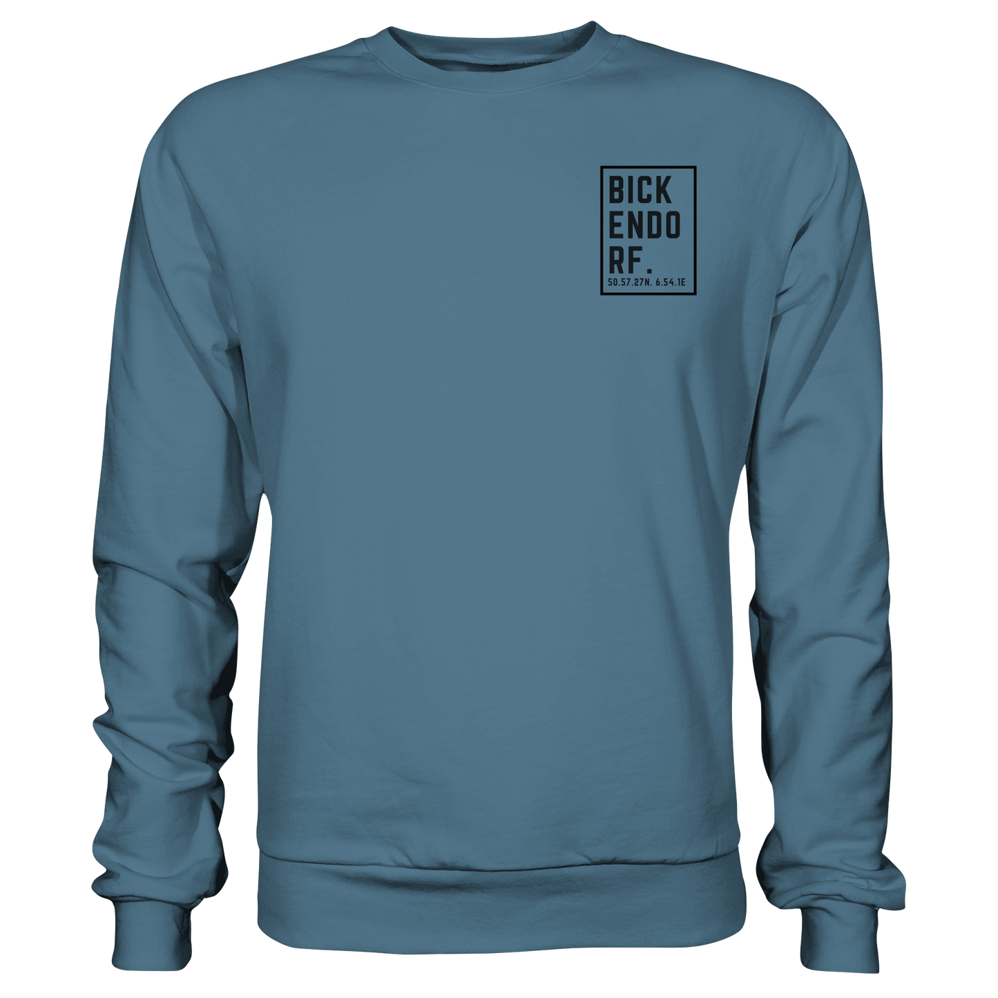 Bickendorf Koordinaten (kleiner Druck auf der Brust) - Basic Sweatshirt