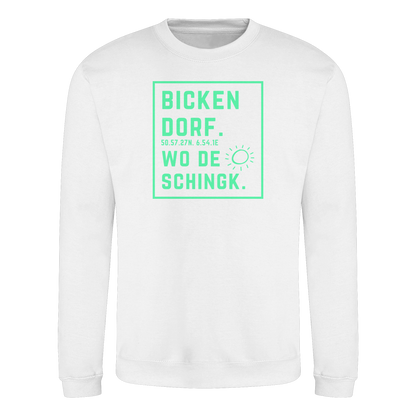 Wo de Sonn schingk - Bickendorf Druck - Basic Sweatshirt