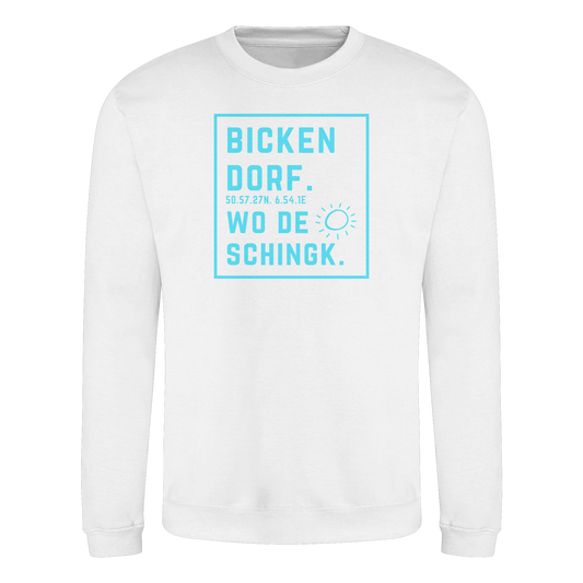 Wo de Sonn schingk - Bickendorf Druck - Basic Sweatshirt