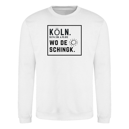 Wo de Sonn schingk - Köln Druck   - Basic Sweatshirt
