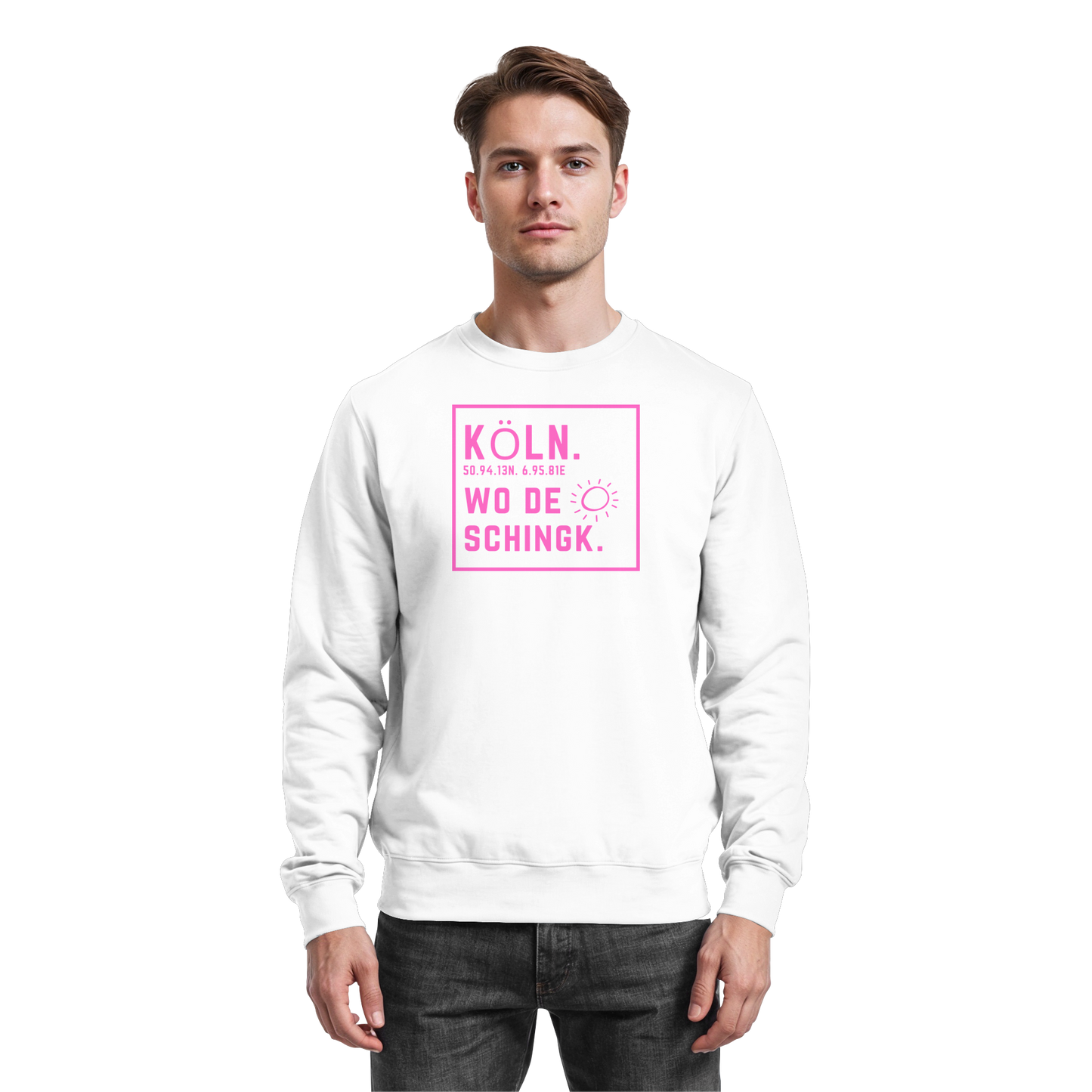Wo de Sonn schingk - Köln Druck  - Basic Sweatshirt