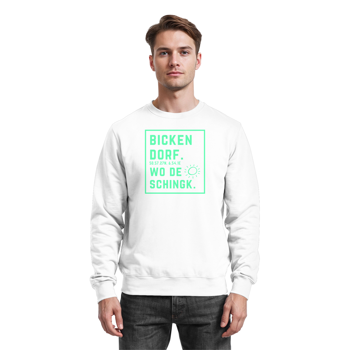 Wo de Sonn schingk - Bickendorf Druck - Basic Sweatshirt