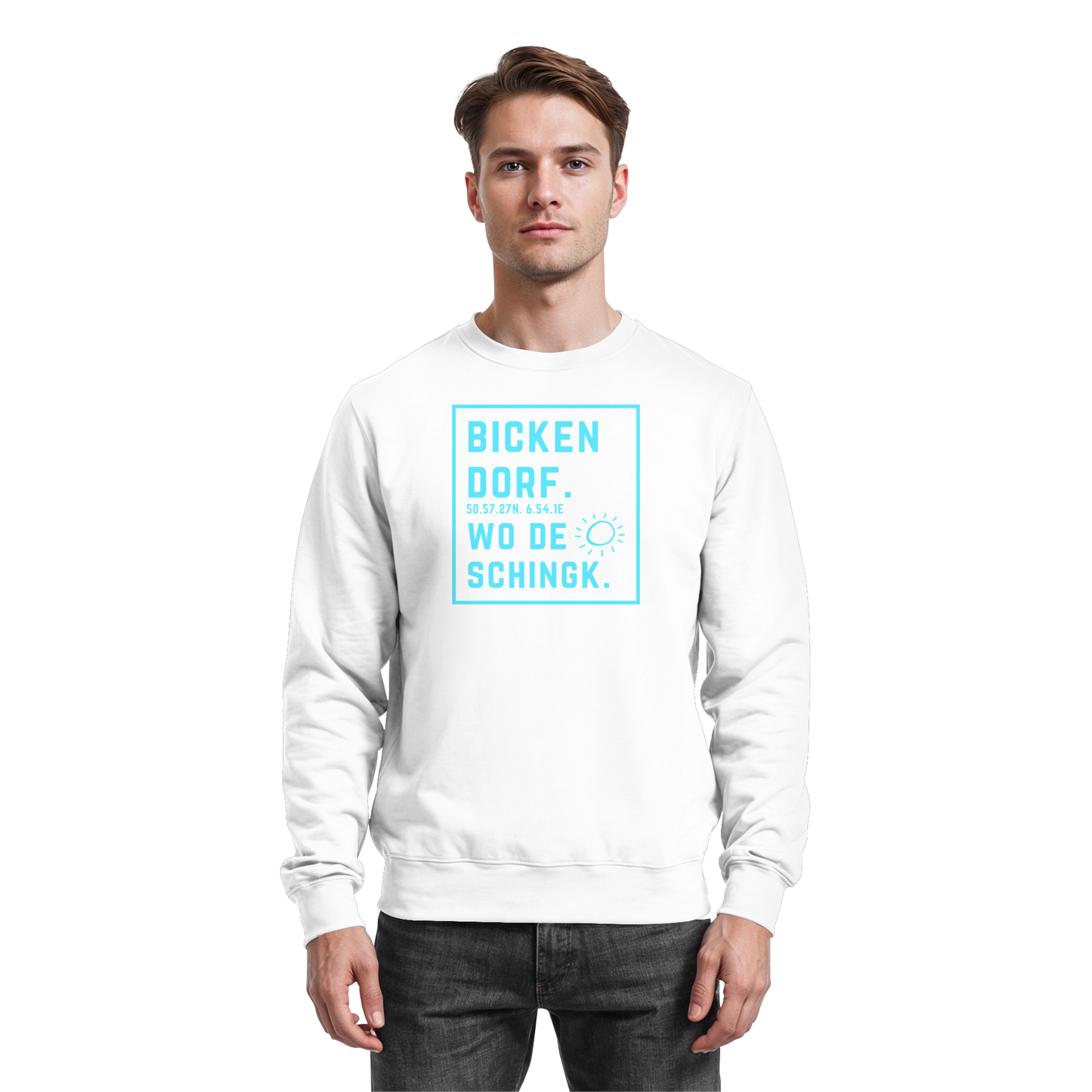 Wo de Sonn schingk - Bickendorf Druck - Basic Sweatshirt