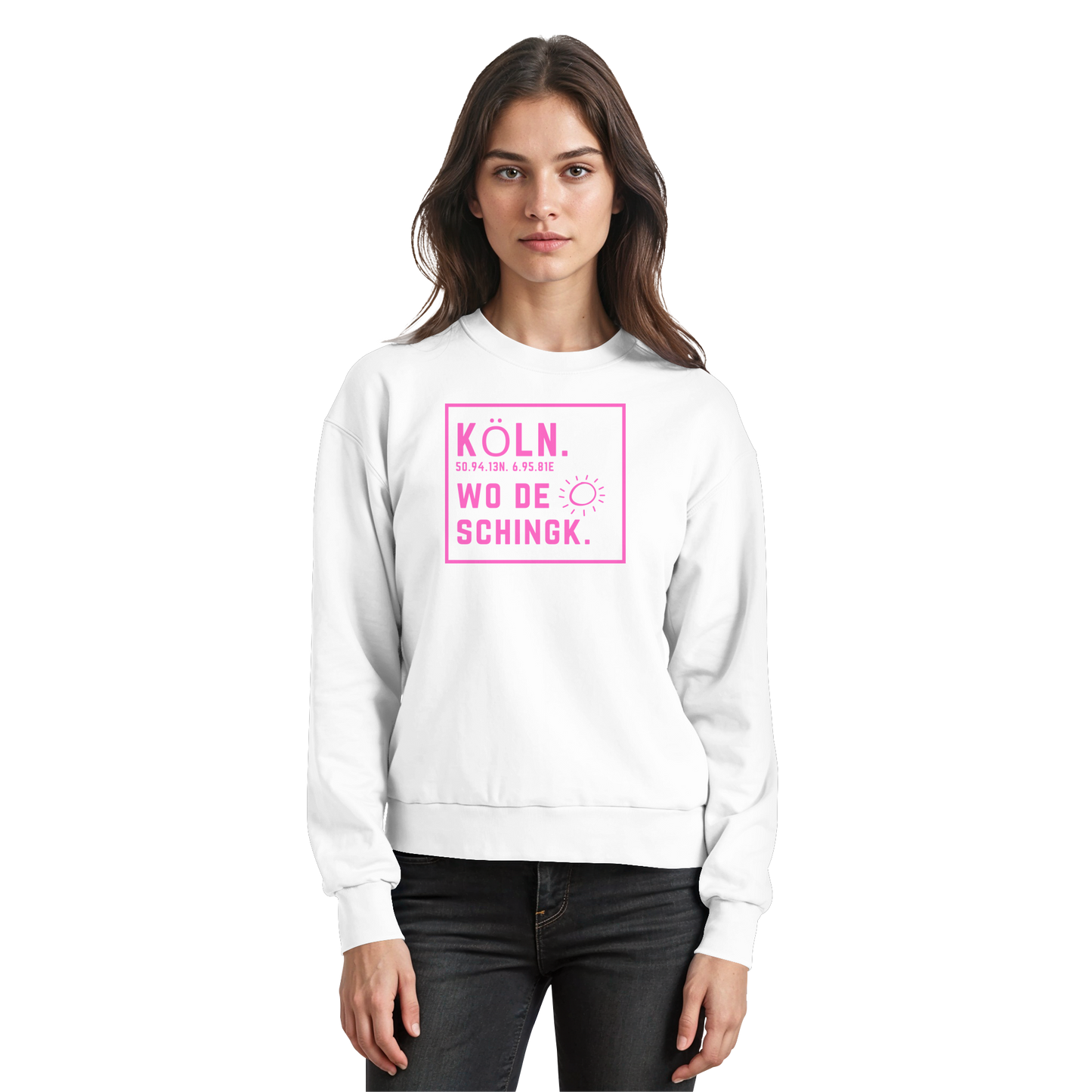 Wo de Sonn schingk - Köln Druck  - Basic Sweatshirt