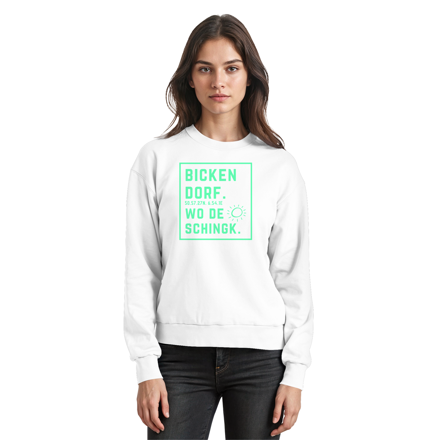 Wo de Sonn schingk - Bickendorf Druck - Basic Sweatshirt