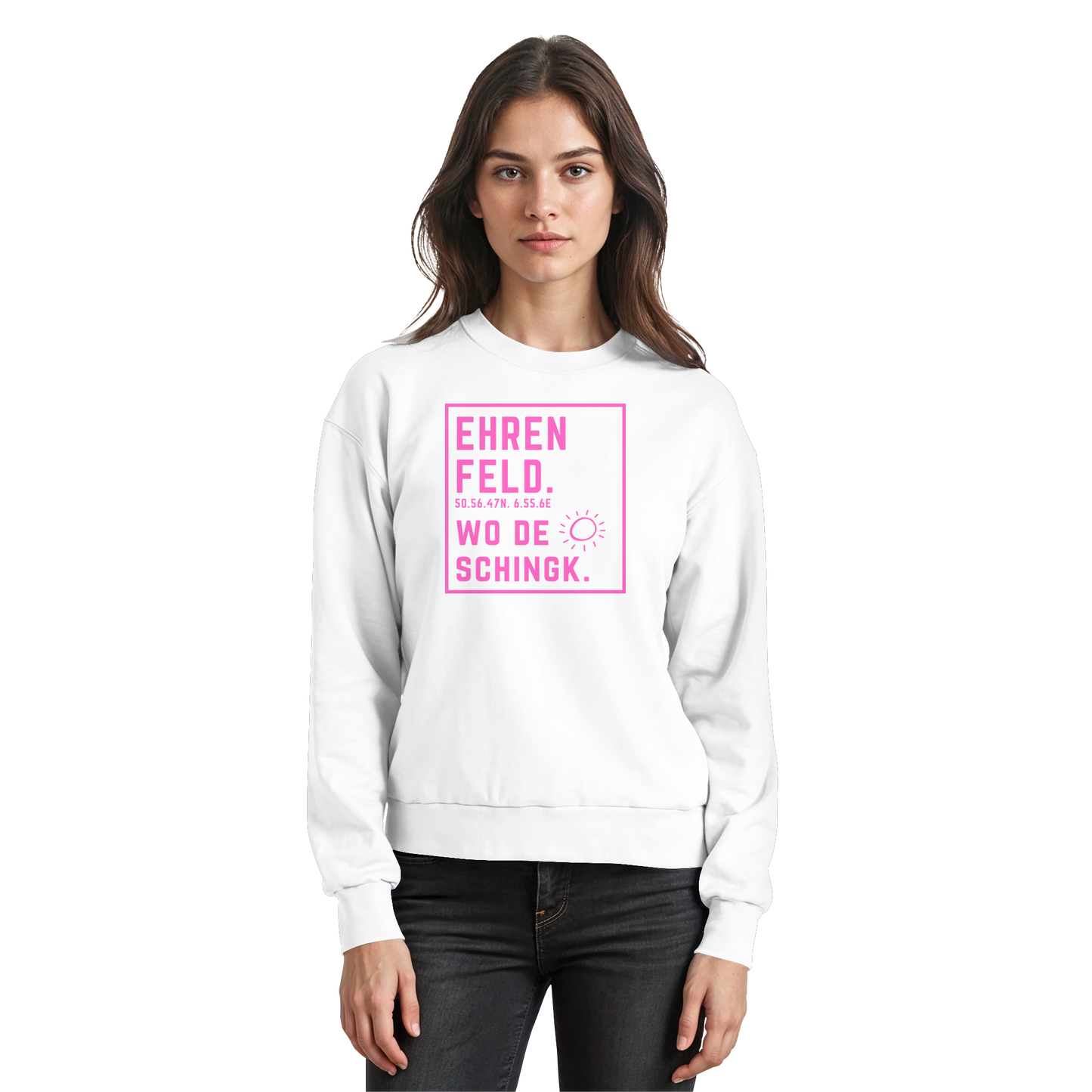 Wo de Sonn schingk - Ehrenfeld Druck   - Basic Sweatshirt