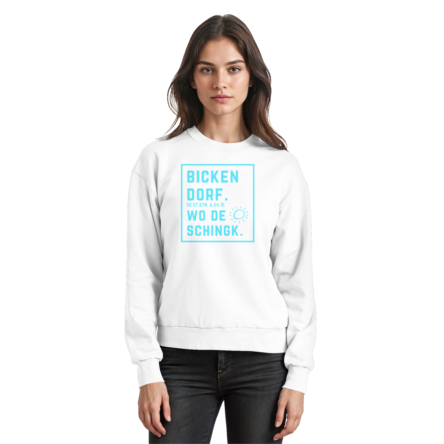 Wo de Sonn schingk - Bickendorf Druck - Basic Sweatshirt