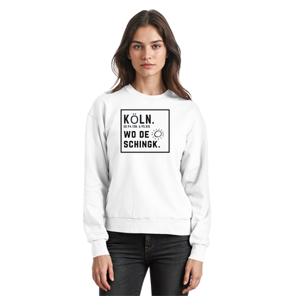 Wo de Sonn schingk - Köln Druck   - Basic Sweatshirt