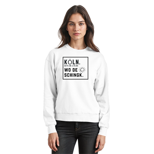Wo de Sonn schingk - Köln Druck   - Basic Sweatshirt
