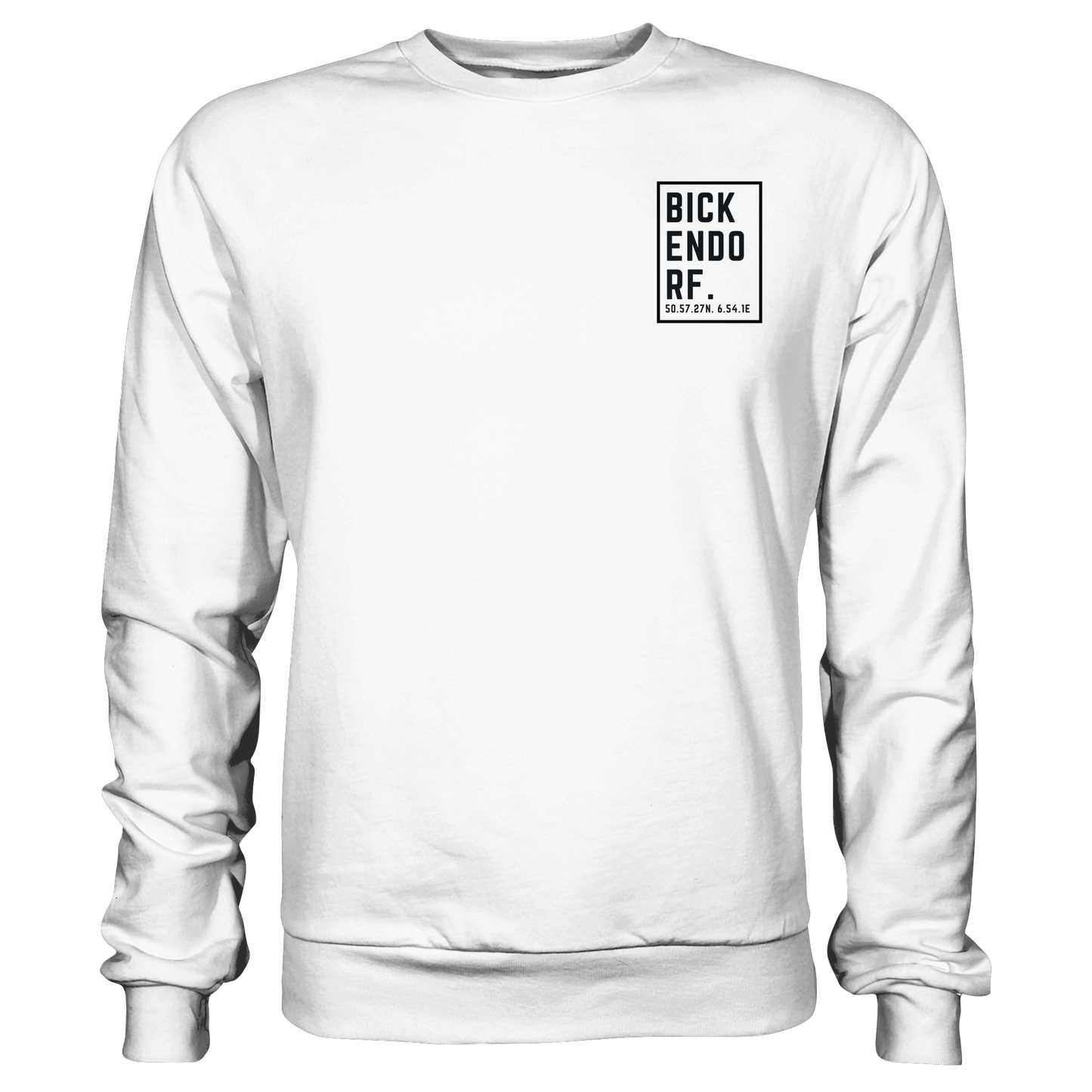 Bickendorf Koordinaten (kleiner Druck auf der Brust) - Basic Sweatshirt