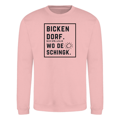 Wo de Sonn schingk - Bickendorf Druck  - Basic Sweatshirt