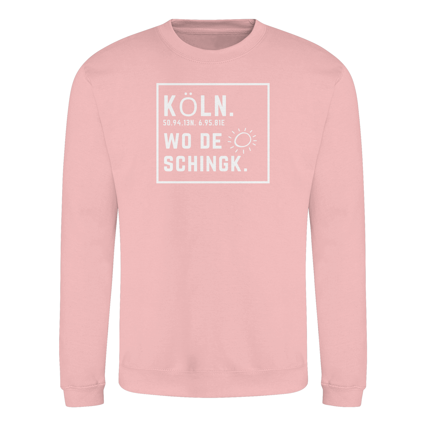 Wo de Sonn schingk - Köln Druck - Basic Sweatshirt