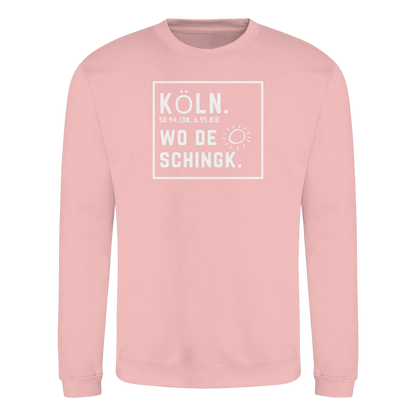 Wo de Sonn schingk - Köln Druck - Basic Sweatshirt