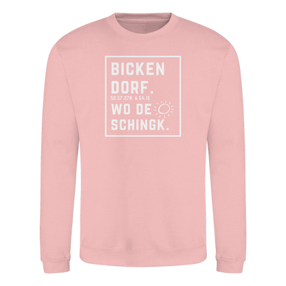 Wo de Sonn schingk - Bickendorf Druck - Basic Sweatshirt