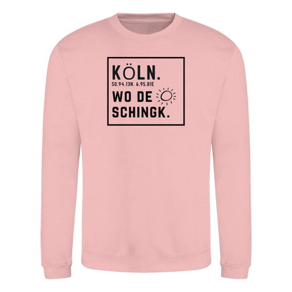 Wo de Sonn schingk - Köln Druck   - Basic Sweatshirt