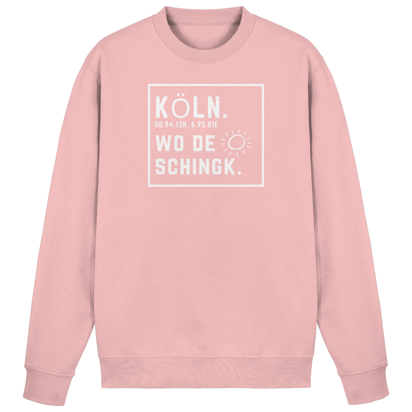 Wo de Sonn schingk - Köln Druck - Basic Sweatshirt