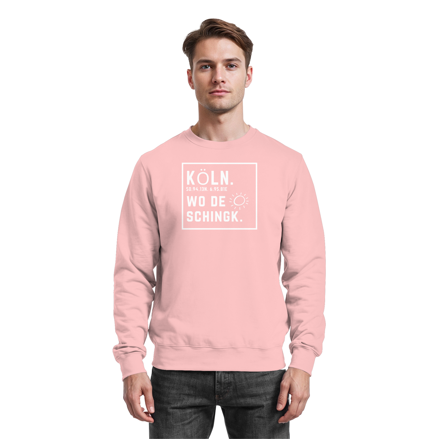Wo de Sonn schingk - Köln Druck - Basic Sweatshirt