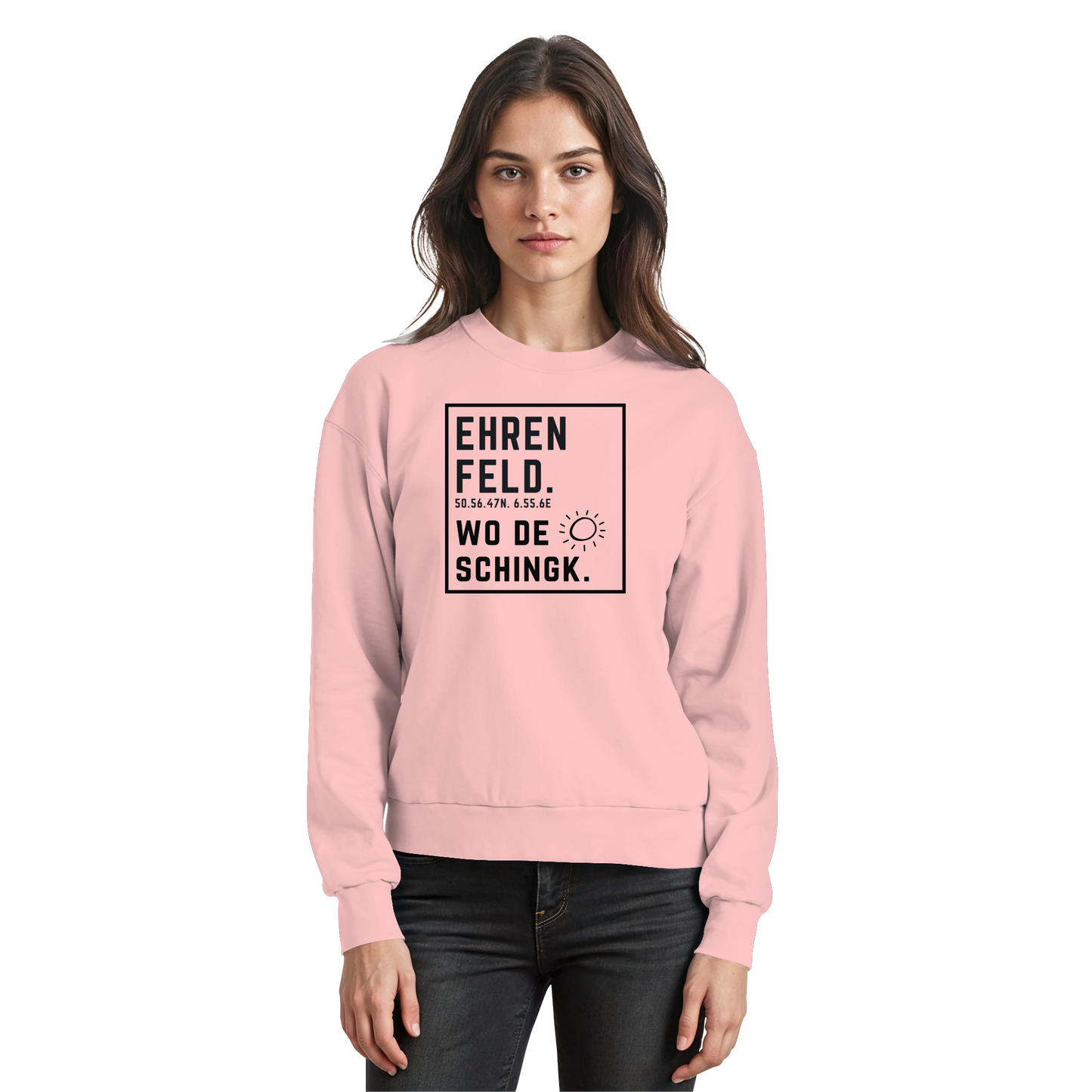 Wo de Sonn schingk - Ehrenfeld Druck  - Basic Sweatshirt