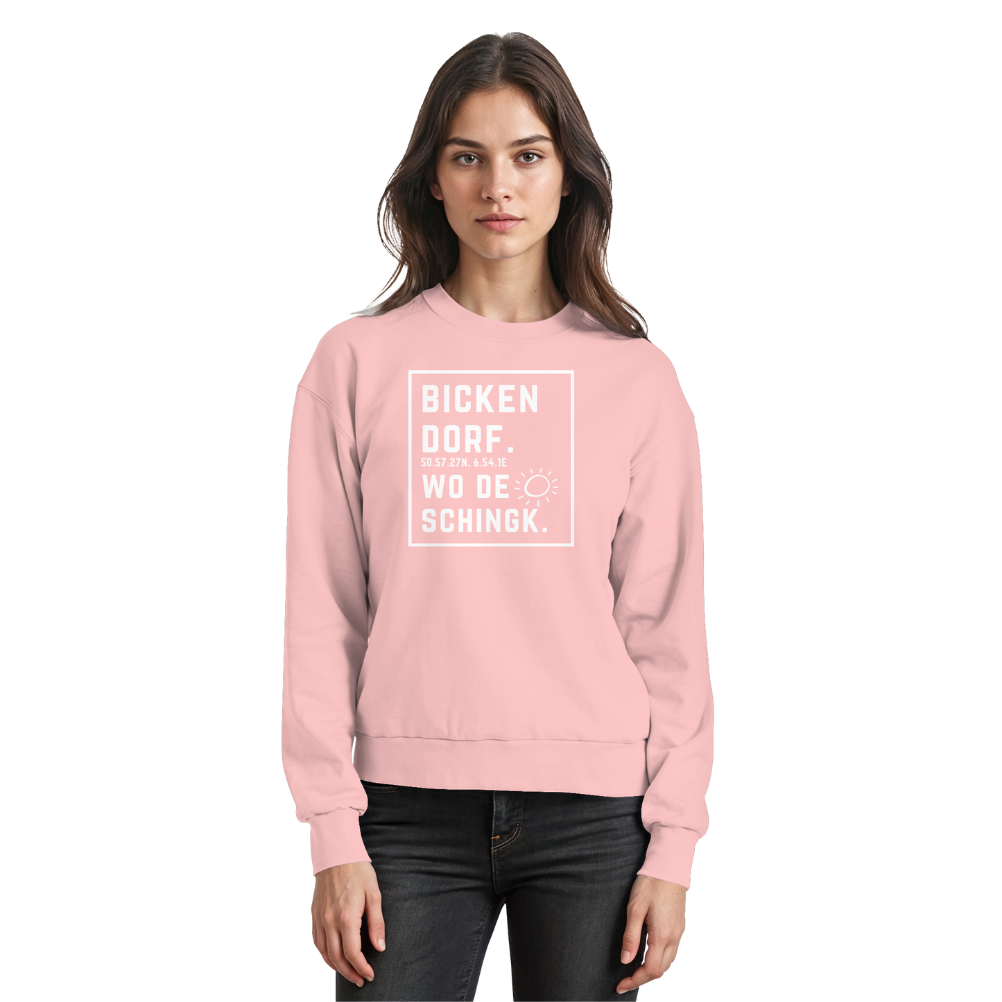 Wo de Sonn schingk - Bickendorf Druck - Basic Sweatshirt