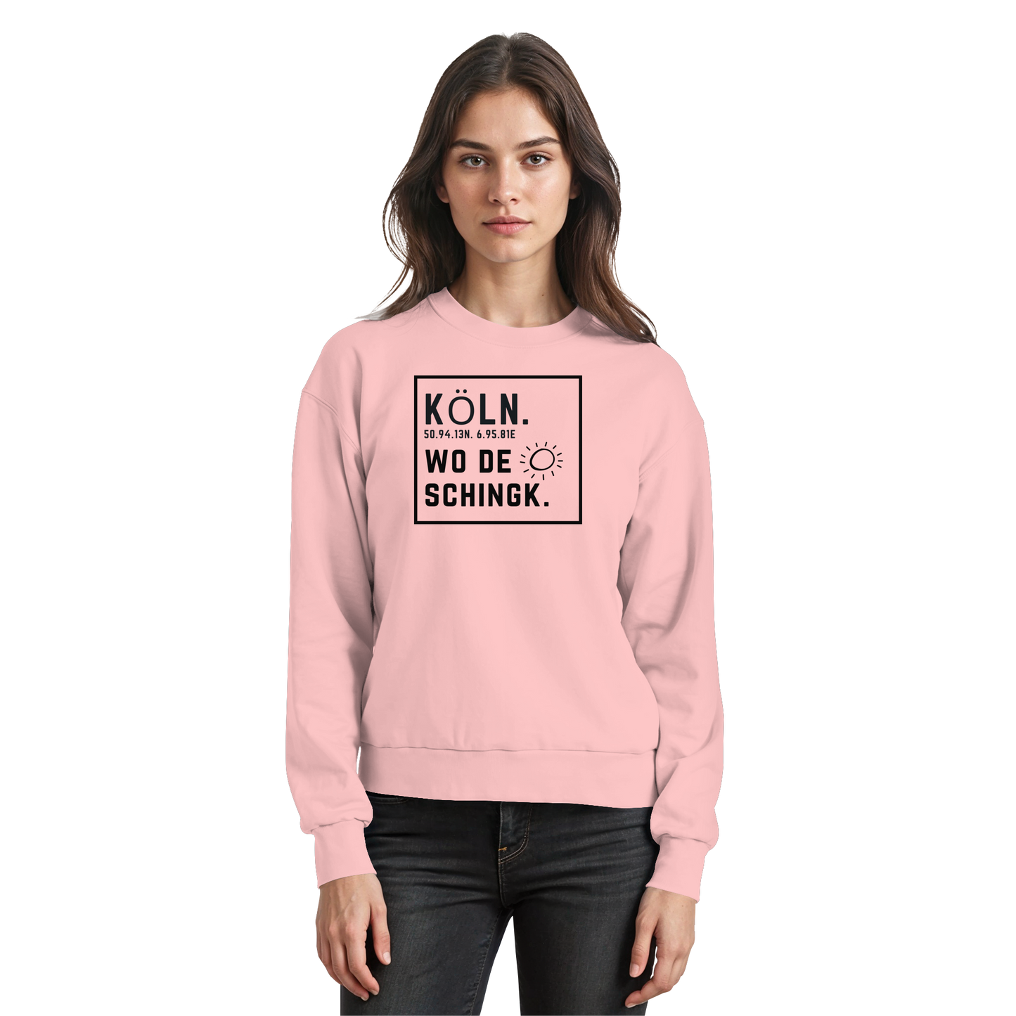 Wo de Sonn schingk - Köln Druck   - Basic Sweatshirt