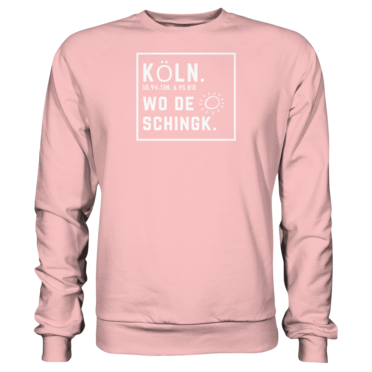 Wo de Sonn schingk - Köln Druck - Basic Sweatshirt