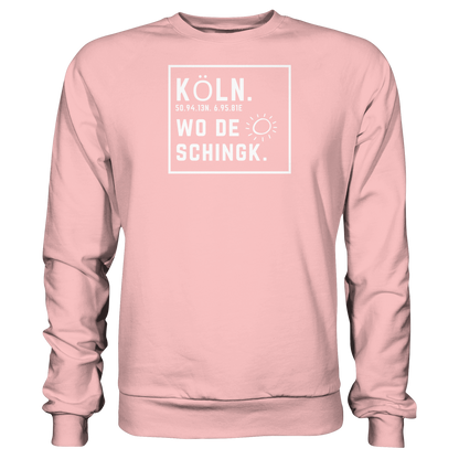 Wo de Sonn schingk - Köln Druck - Basic Sweatshirt