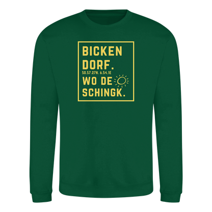 Wo de Sonn schingk - Bickendorf Druck - Basic Sweatshirt