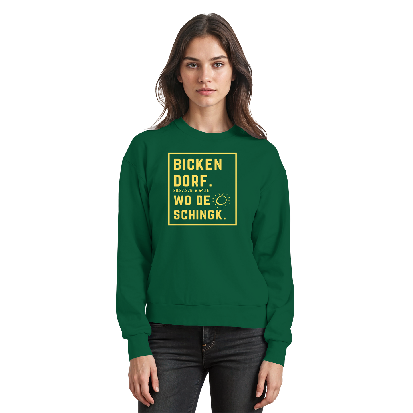 Wo de Sonn schingk - Bickendorf Druck - Basic Sweatshirt