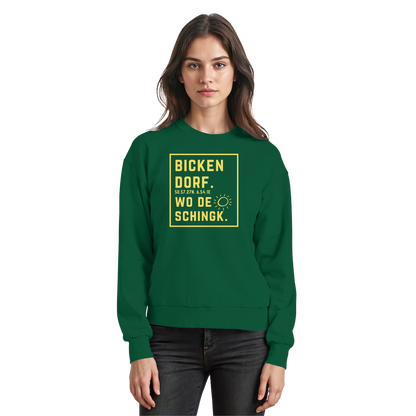 Wo de Sonn schingk - Bickendorf Druck - Basic Sweatshirt