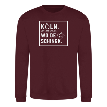 Wo de Sonn schingk - Köln Druck - Basic Sweatshirt