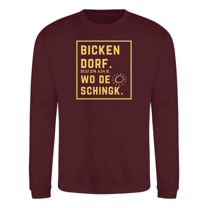 Wo de Sonn schingk - Bickendorf Druck - Basic Sweatshirt