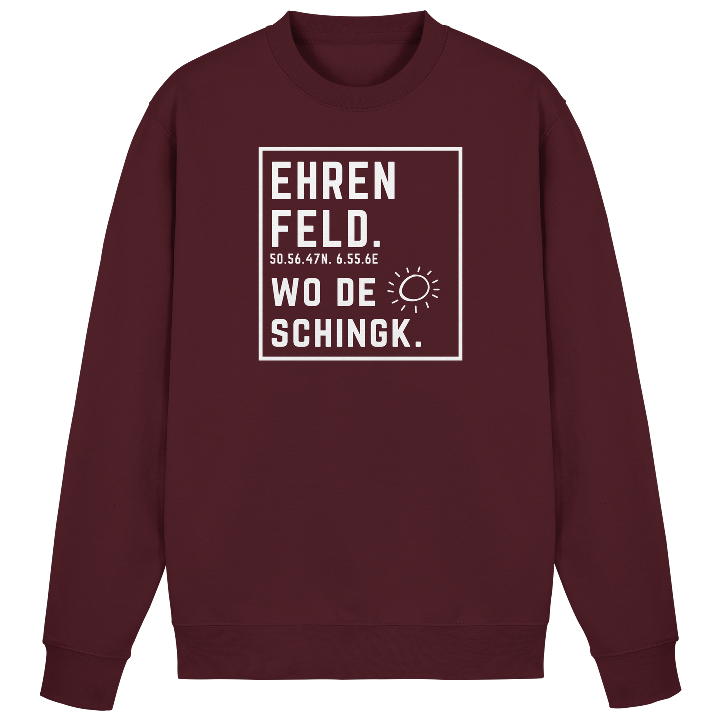 Wo de Sonn schingk - Ehrenfeld Druck - Basic Sweatshirt
