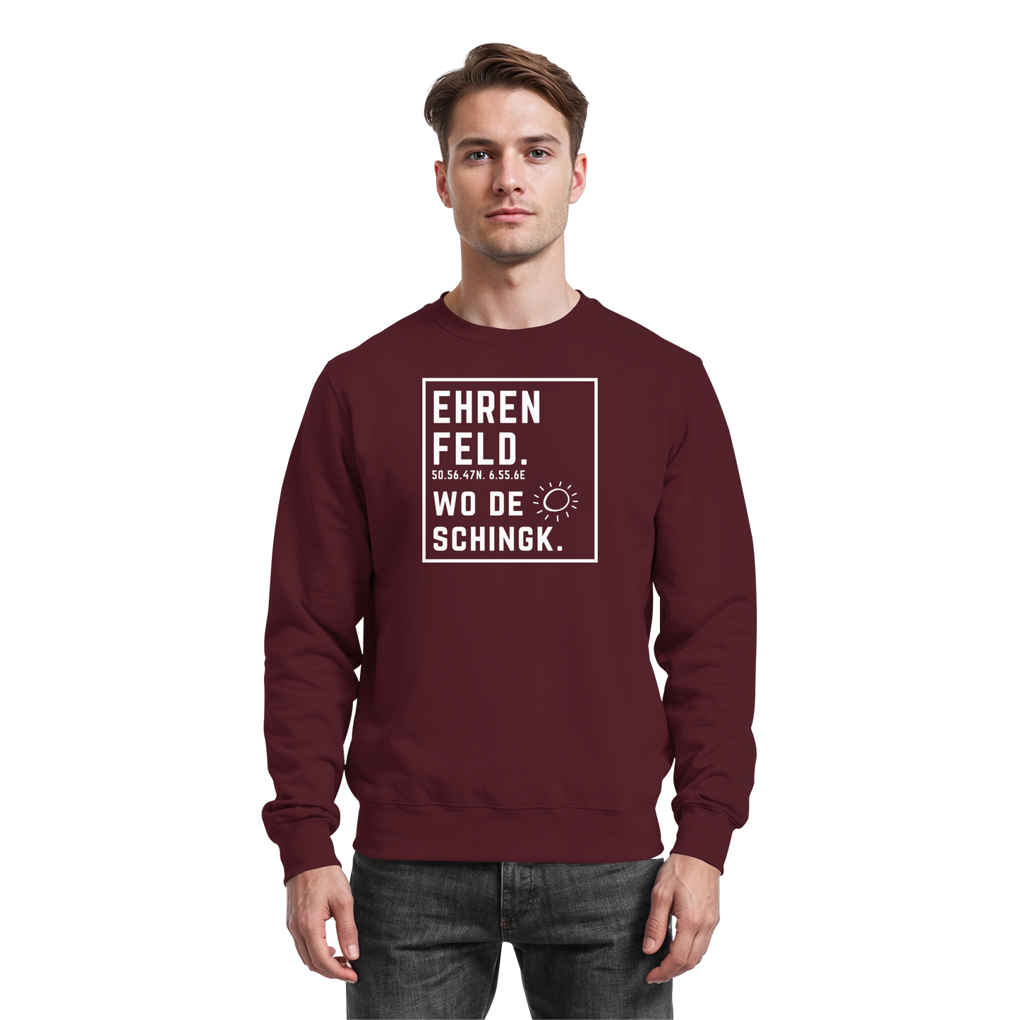 Wo de Sonn schingk - Ehrenfeld Druck - Basic Sweatshirt
