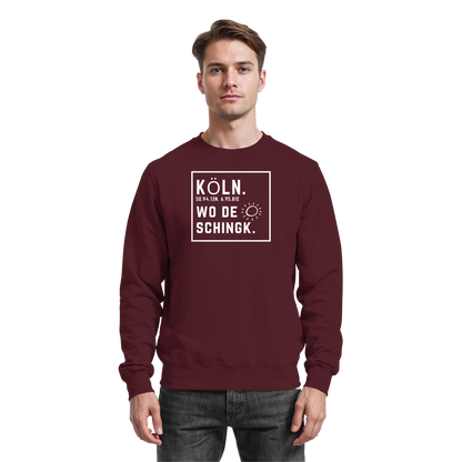 Wo de Sonn schingk - Köln Druck - Basic Sweatshirt