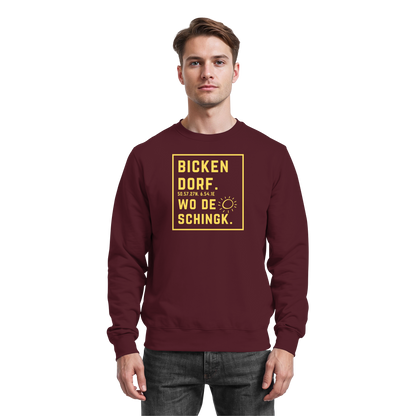Wo de Sonn schingk - Bickendorf Druck - Basic Sweatshirt