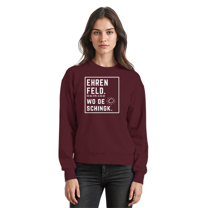 Wo de Sonn schingk - Ehrenfeld Druck - Basic Sweatshirt