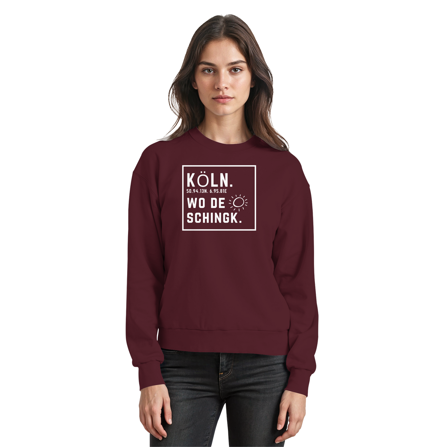 Wo de Sonn schingk - Köln Druck - Basic Sweatshirt