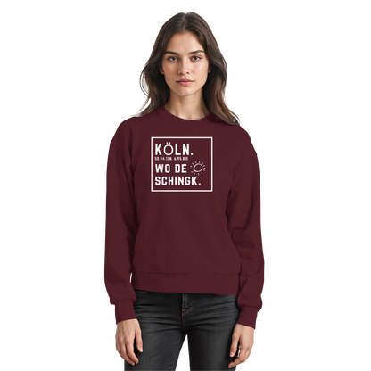 Wo de Sonn schingk - Köln Druck - Basic Sweatshirt