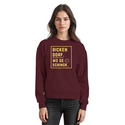 Wo de Sonn schingk - Bickendorf Druck - Basic Sweatshirt