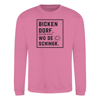 Wo de Sonn schingk - Bickendorf Druck  - Basic Sweatshirt